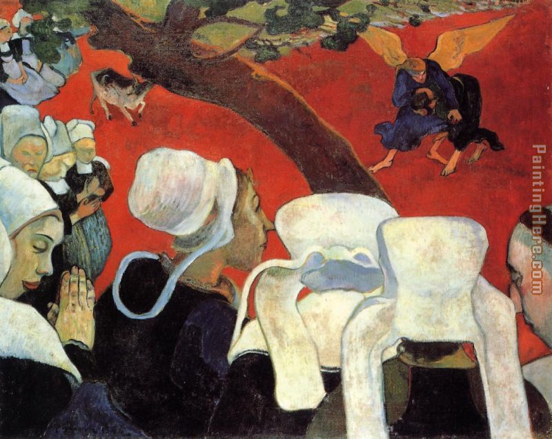 The Vision After the Sermon painting - Paul Gauguin The Vision After the Sermon art painting
